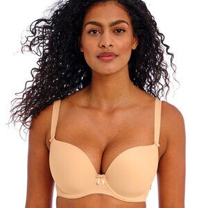Freya Deco Molded Plunge Bra - Nude - 30H